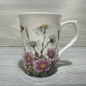 STECHCOL Gracie‎ Bone China Coastline Imports Butterfly Floral Coffee Mug 4 x 3"